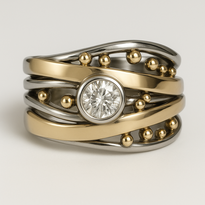 Royal - Vintage Gold Inlaid Ring